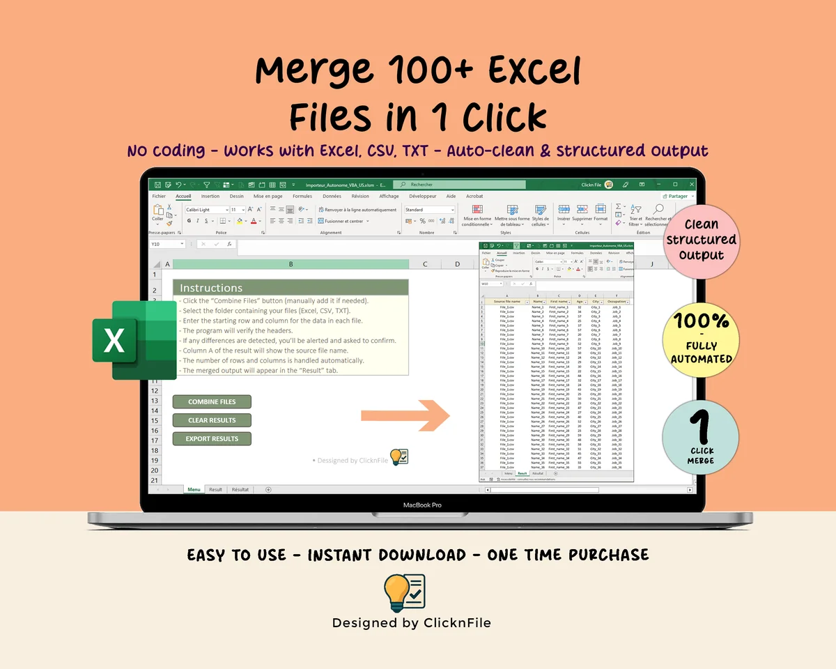 Excel File Merger