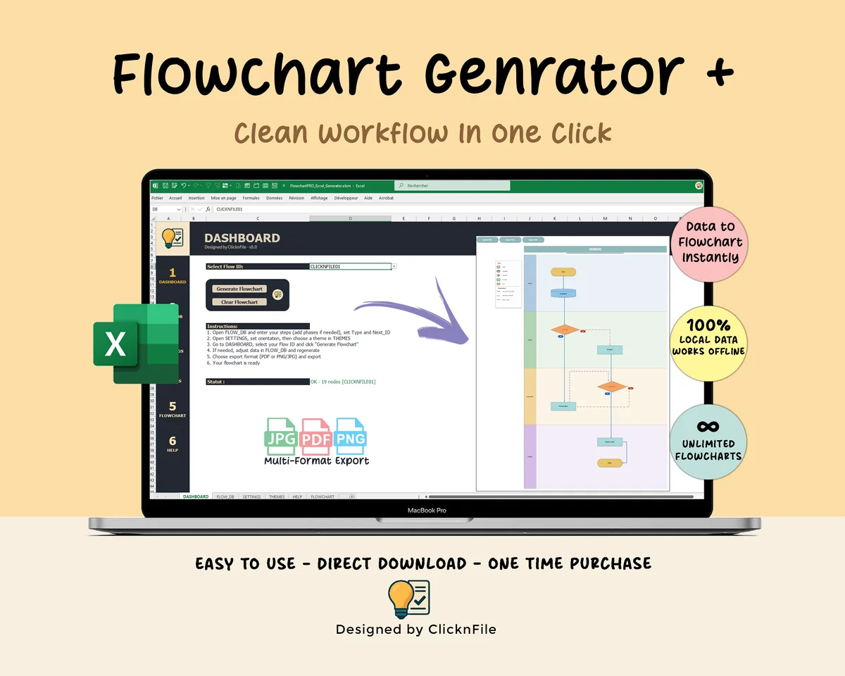 Excel Flowchart Generator