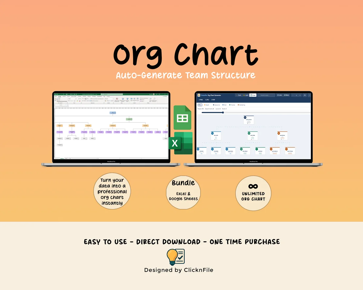 Organizational Chart Template Bundle